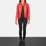 Tomachi Red Leather Jacket - Image 3