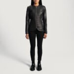 Nexi Quilted Black Leather Jacket - Image 3