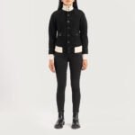 Sasha A1 Black Suede Bomber Jacket - Image 3