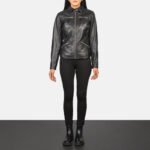 Tomachi Black Leather Jacket - Image 3