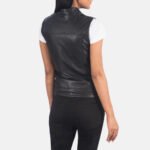 Rayne Moto Black Leather Vest - Image 5