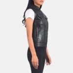 Rayne Moto Black Leather Vest - Image 6