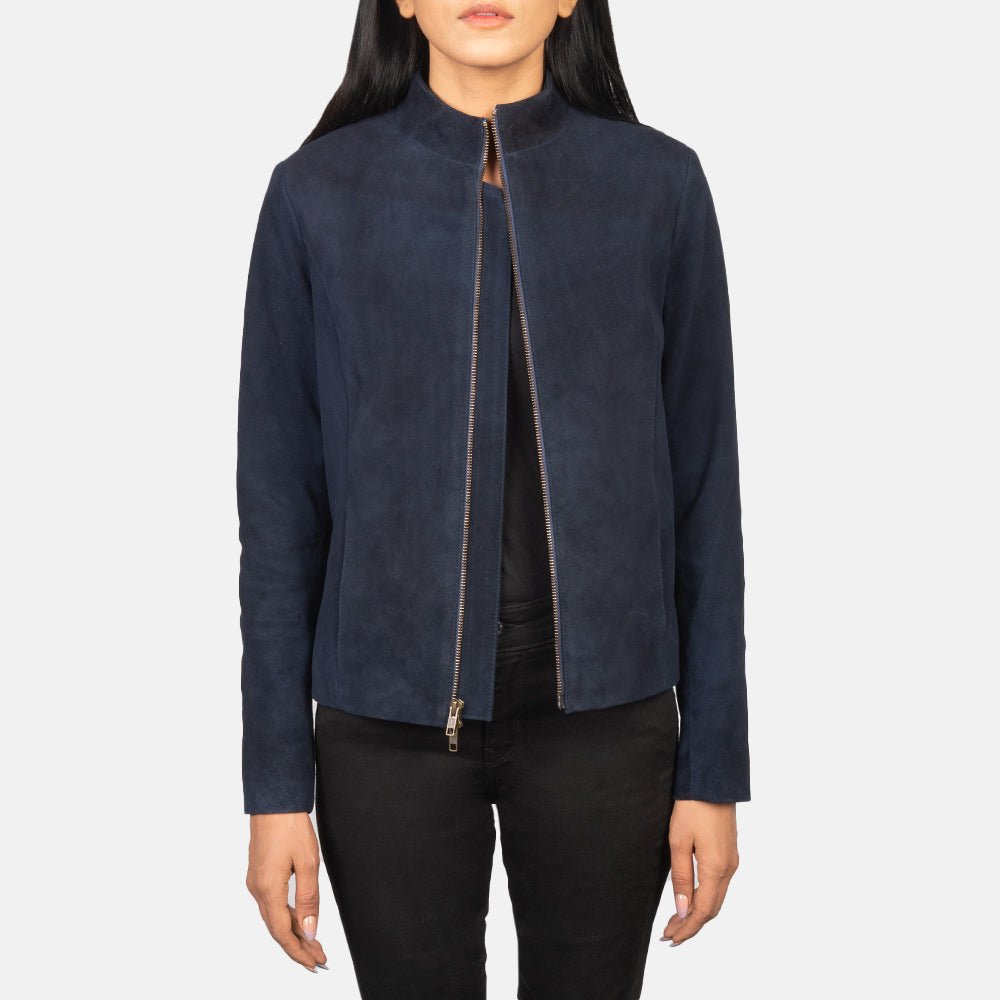 Women_s_Rumella_Blue_Suede_Biker_Jacket-2_82aaeda0-fc65-4833-8774-add71c238104_1024x1024-1.jpg Rumella Blue Suede Biker Jacket - Image 1