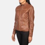 Tomachi Brown Leather Jacket - Image 2