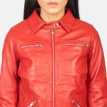 Tomachi Red Leather Jacket - Image 6