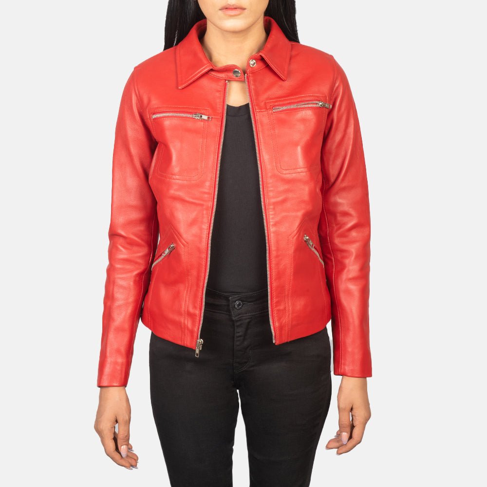 Women_s_Tomachi_Red_Leather_Jacket_Open_Front_16859f9b-11f4-47a9-b1f5-9e83ff5452e9_1024x1024.jpg Tomachi Red Leather Jacket - Image 1