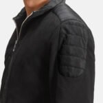 Ethan Hybrid Suede Bomber Jacket - Image 6